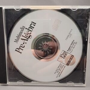 Multimedia Pre-Algebra by Pro One (CD-ROM, 1990s)